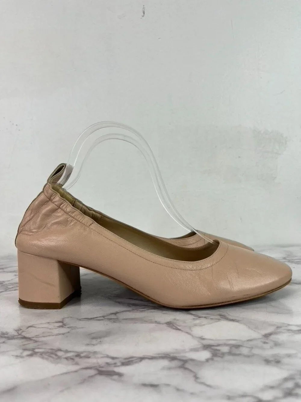 Everlane Women's Pale Pink The Leather Day Heel Sz 8